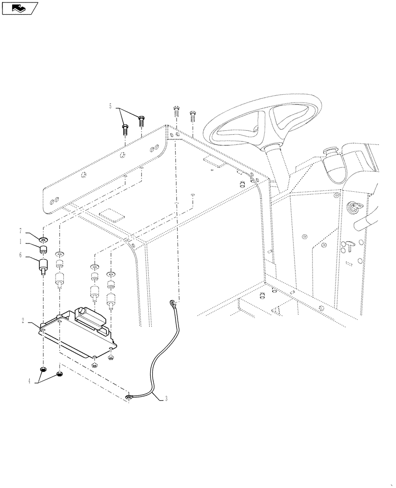 Схема запчастей Case DV26 - (55.417.AA[01]) - CONTROL BLOCK (55) - ELECTRICAL SYSTEMS