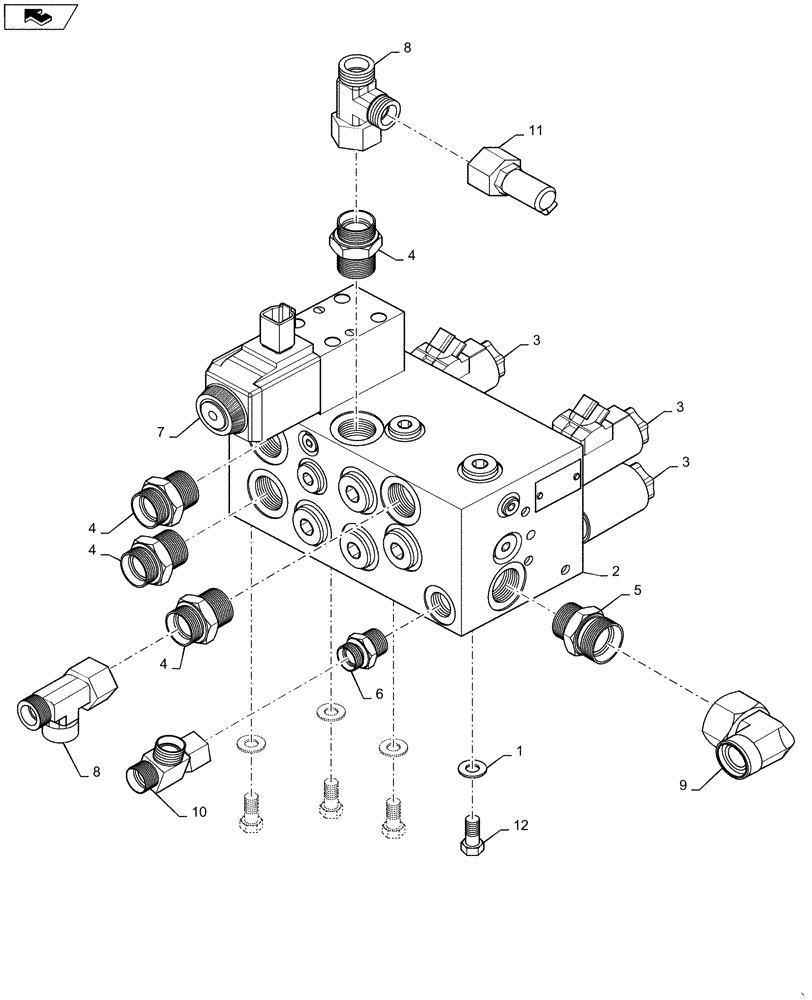 Схема запчастей Case DV36 - (35.903.AD[02]) - VIBRATION DAMPER CONTROL (35) - HYDRAULIC SYSTEMS
