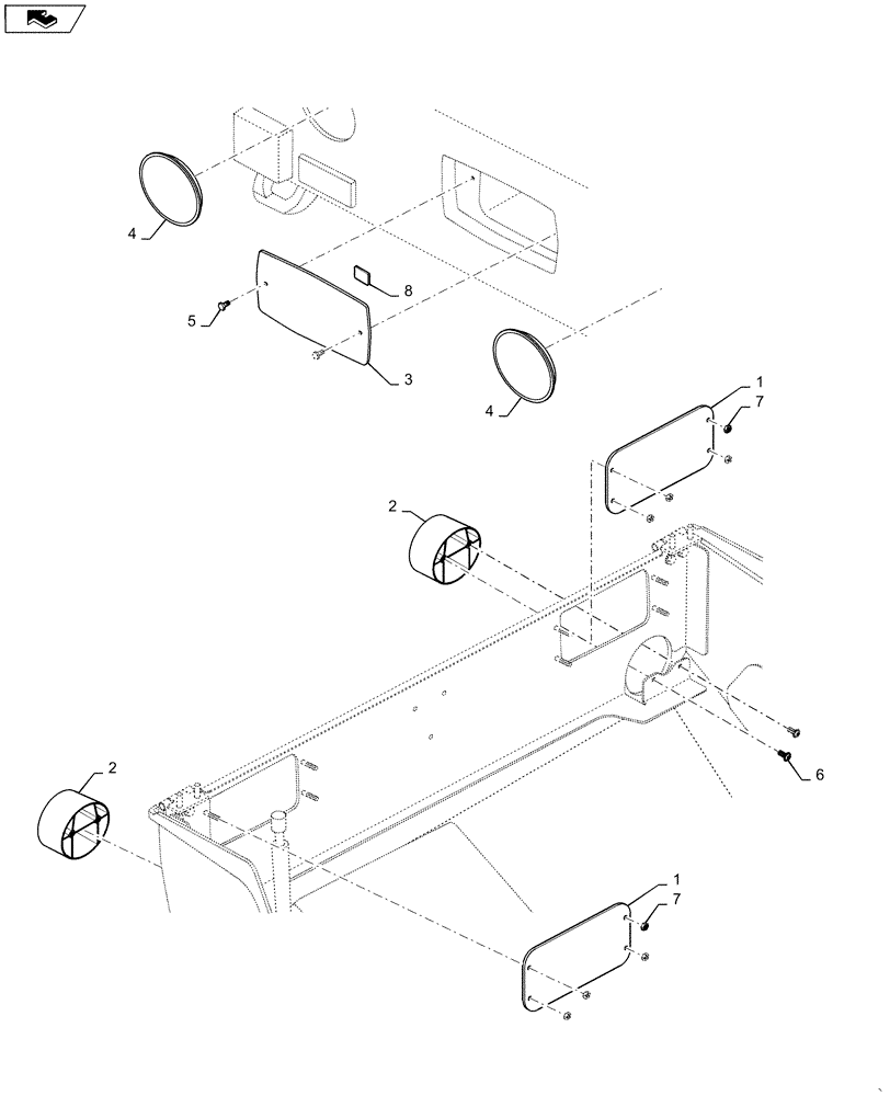 Схема запчастей Case DV26CC - (39.100.AH[01]) - FRAME, COVERS (39) - FRAMES AND BALLASTING