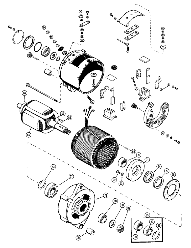 Схема запчастей Case W10 - (053A) - ALTERNATOR (04) - ELECTRICAL SYSTEMS