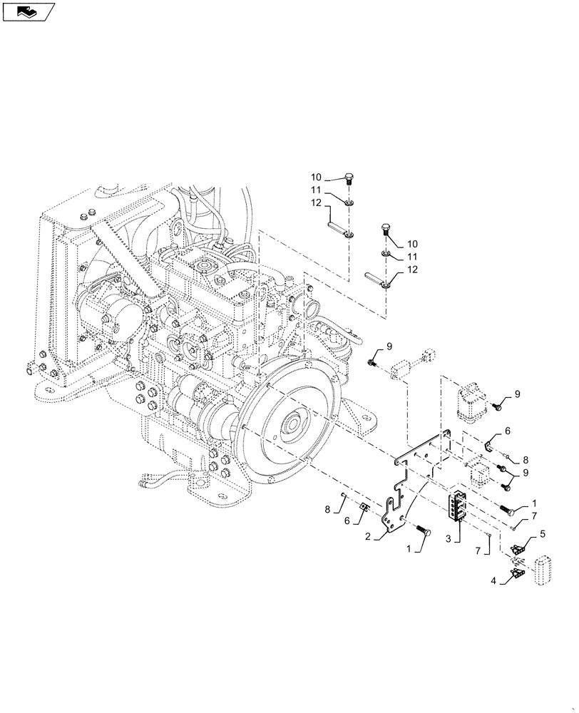 Схема запчастей Case DV26 - (55.100.DO[01]) - FUSE BOX - BSN NFNTU0427 (55) - ELECTRICAL SYSTEMS
