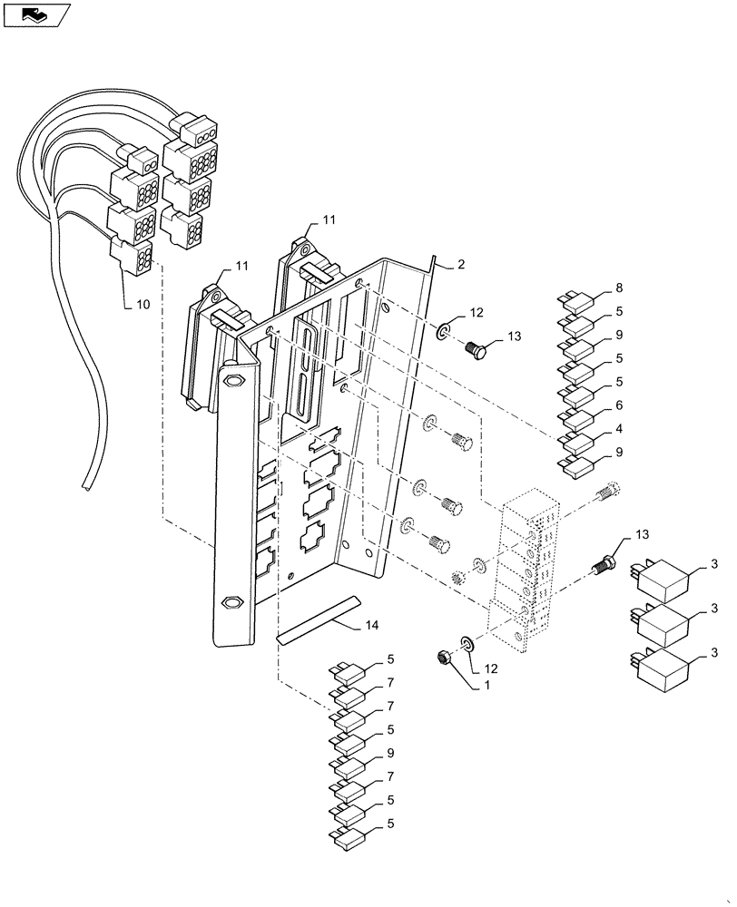 Схема запчастей Case DV26CC - (55.512.BQ[02]) - FUSE HOLDER - BSN NFNTU0427 (55) - ELECTRICAL SYSTEMS