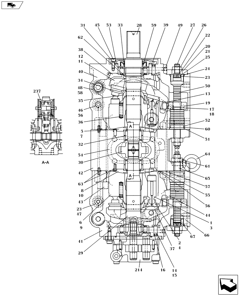 Схема запчастей Case CX160C - (35.106.AD[07]) - OPTION (35) - HYDRAULIC SYSTEMS