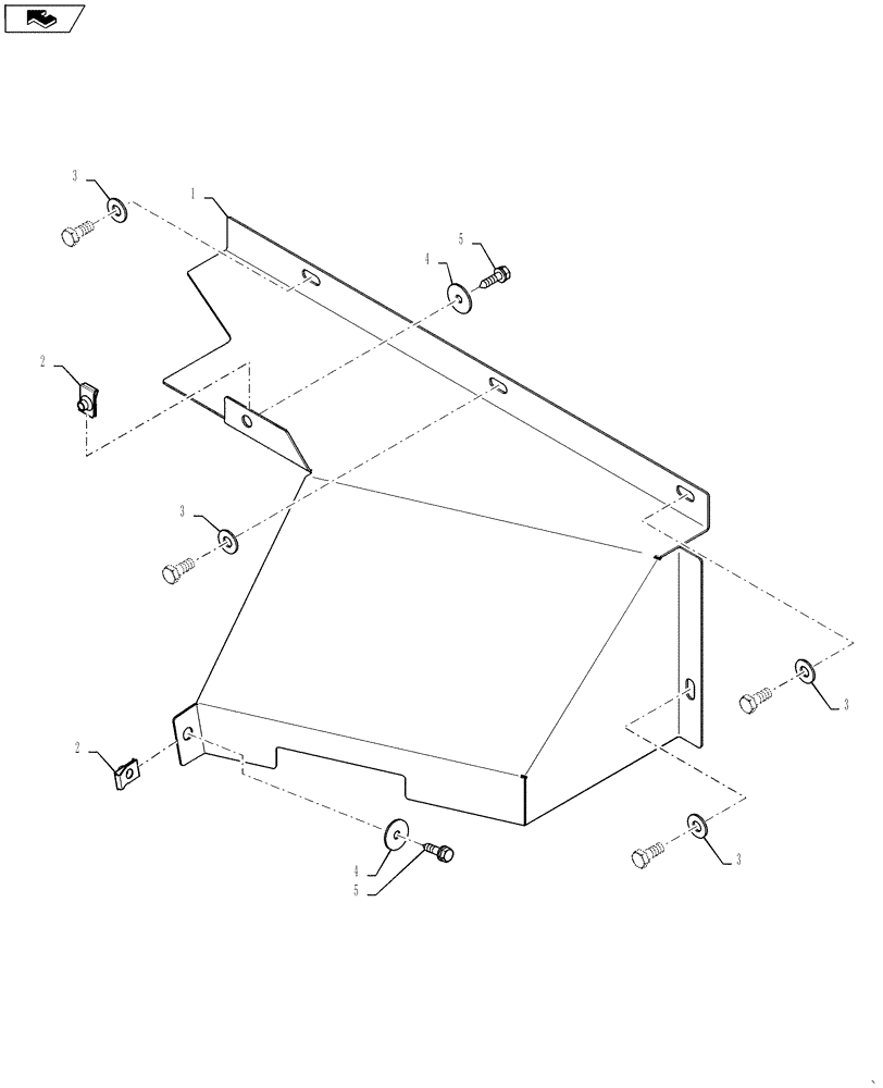 Схема запчастей Case 570NXT - (37.110.AP) - 3 POINT HITCH VALVE COVER CAB ONLY (37) - HITCHES, DRAWBARS & IMPLEMENT COUPLINGS