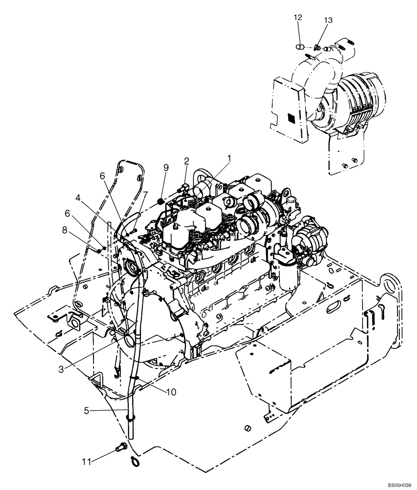 Схема запчастей Case 621D - (02-47) - ENGINE - COLD START SYSTEM (02) - ENGINE