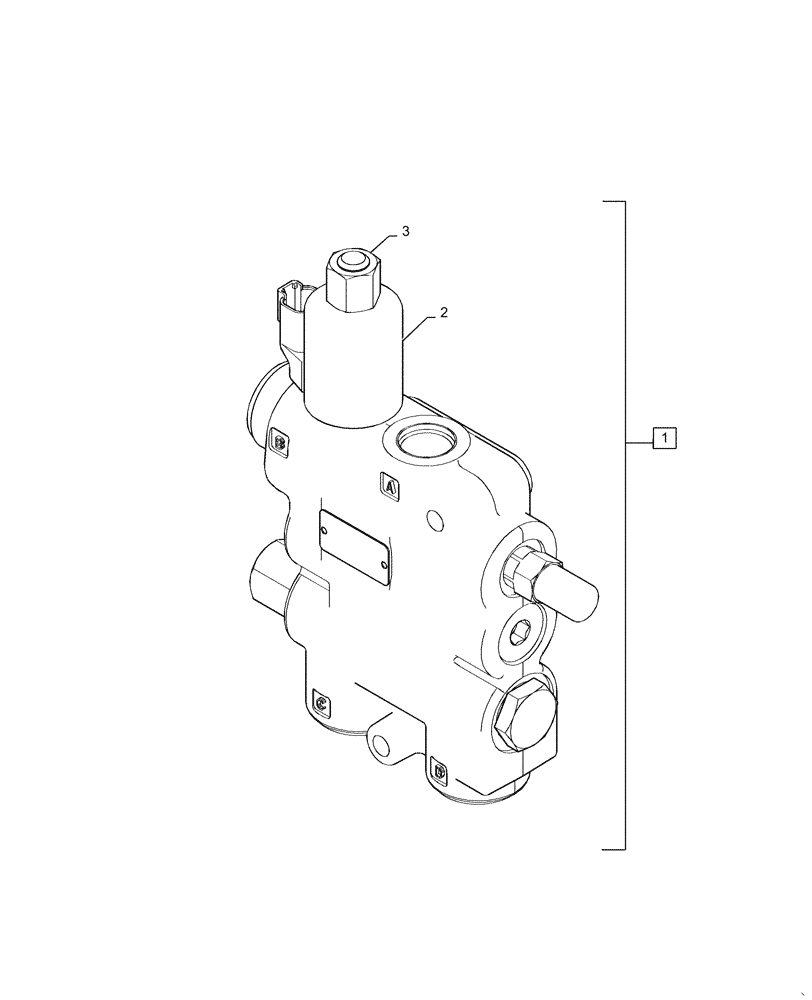 Схема запчастей Case TR340 - (35.701.BU[03]) - SELF-LEVELING VALVE, MECHANICAL (35) - HYDRAULIC SYSTEMS