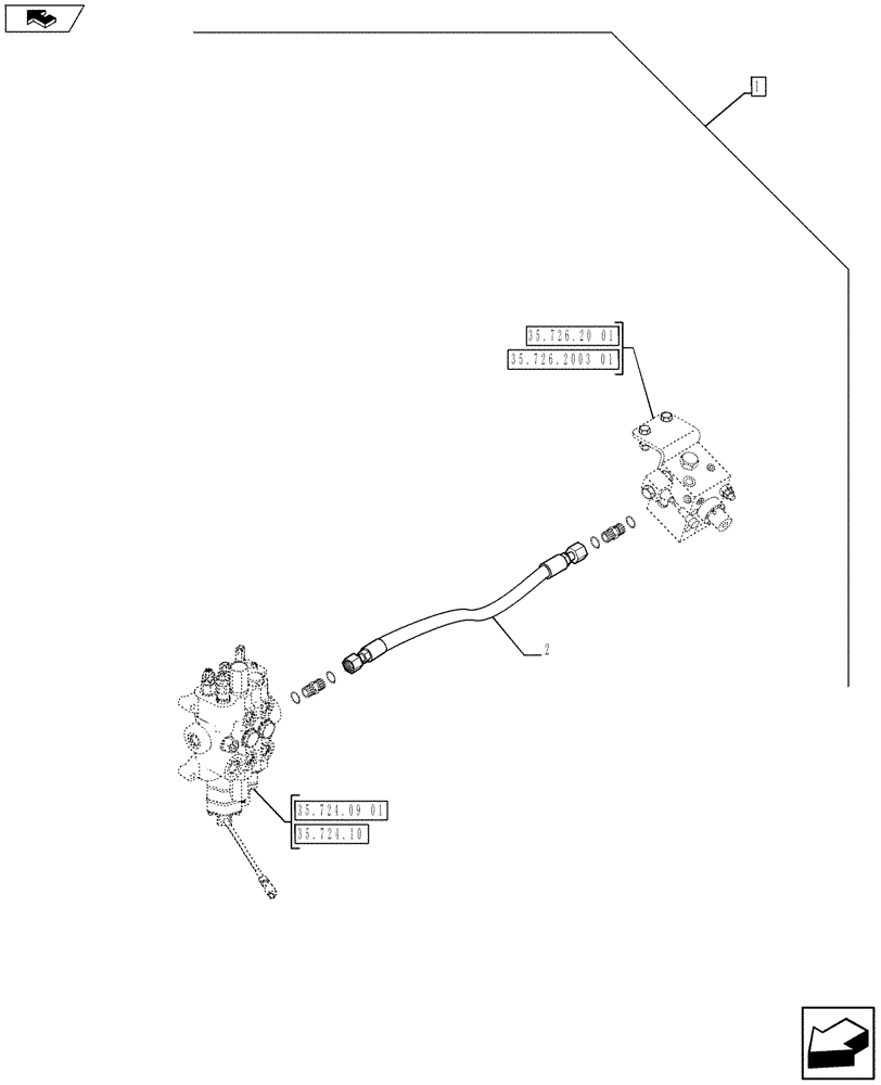 Схема запчастей Case 590SN - (88.035.65[06]) - DIA KIT, UNI DIR. MECHANICAL CONTROL, STD DIPPER (88) - ACCESSORIES