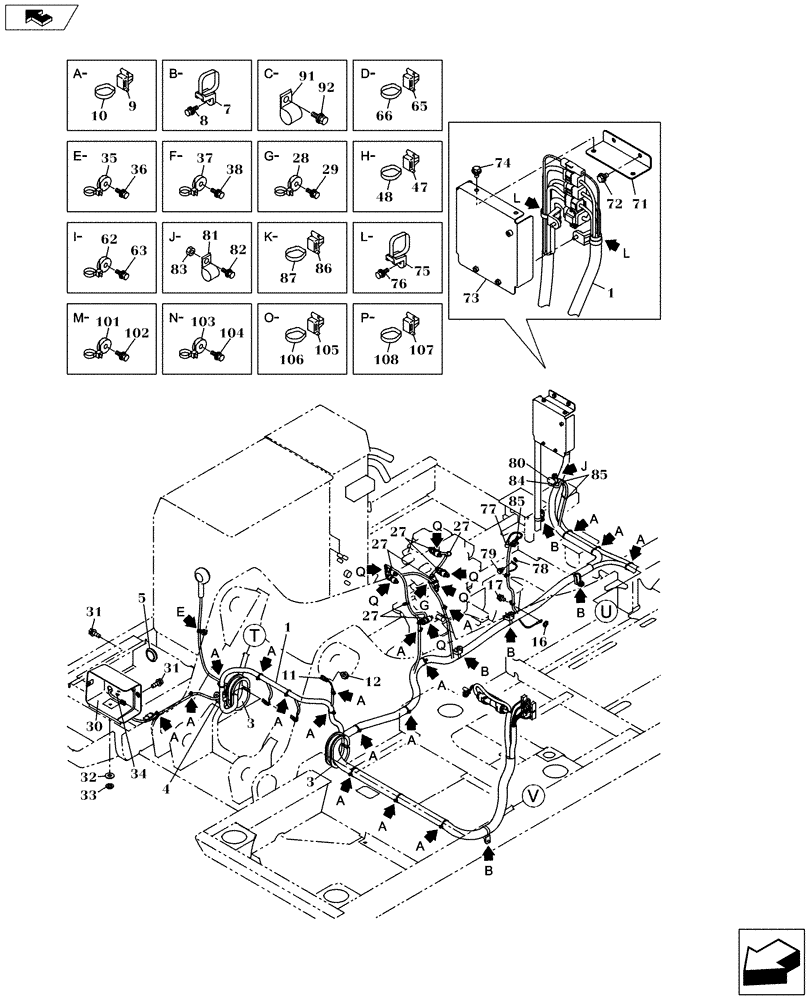 Схема запчастей Case CX160C - (55.510.AB[01]) - ELECTRIC PARTS AND WIRE HARNESS (55) - ELECTRICAL SYSTEMS