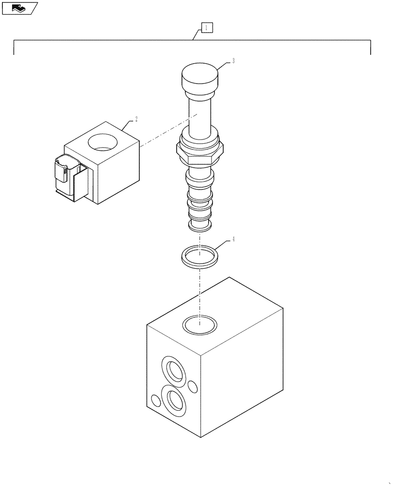 Схема запчастей Case SV250 - (35.353.AC[01]) - BRAKE VALVE, 1 SPEED (35) - HYDRAULIC SYSTEMS