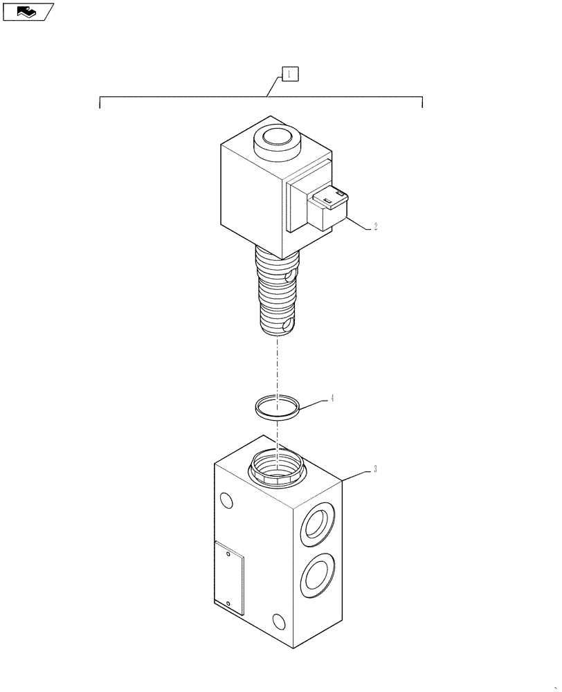 Схема запчастей Case SR150 - (35.701.BQ[02]) - RIDE CONTROL VALVE (35) - HYDRAULIC SYSTEMS