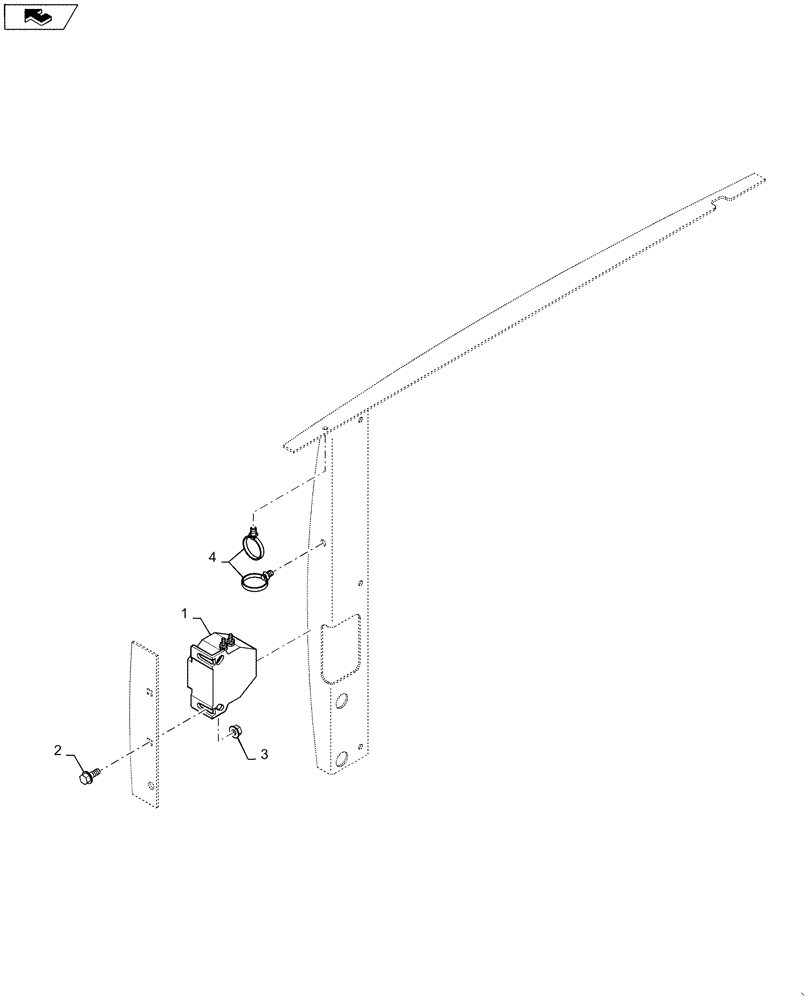 Схема запчастей Case SV250 - (55.408.BE) - BACKUP ALARM (55) - ELECTRICAL SYSTEMS