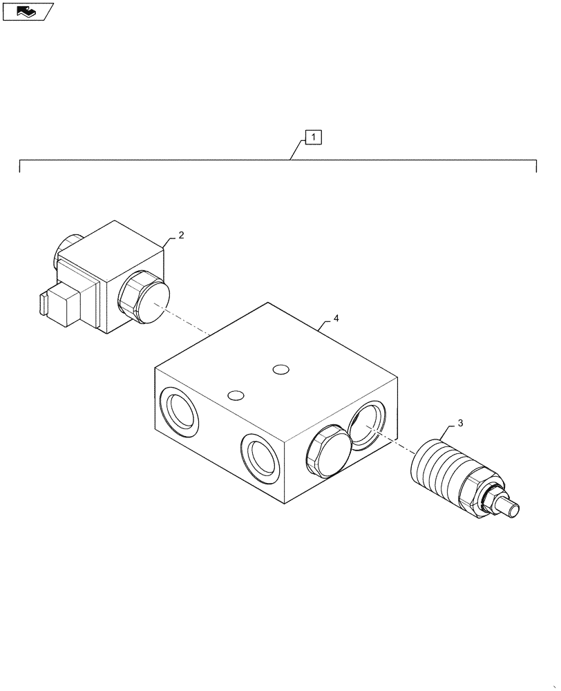 Схема запчастей Case TV380 - (35.525.AH[03]) - HYDRAULIC, HIGH FLOW, COMBINER VALVE (35) - HYDRAULIC SYSTEMS