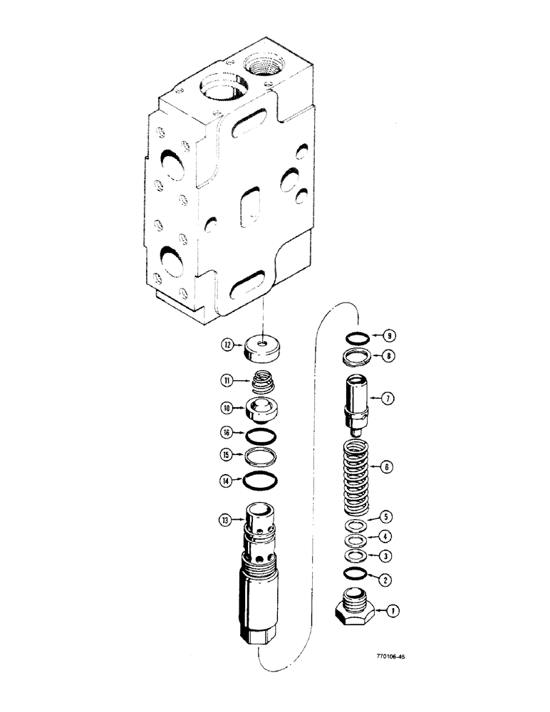 Схема запчастей Case W36 - (8-436) - RELIEF VALVES (08) - HYDRAULICS
