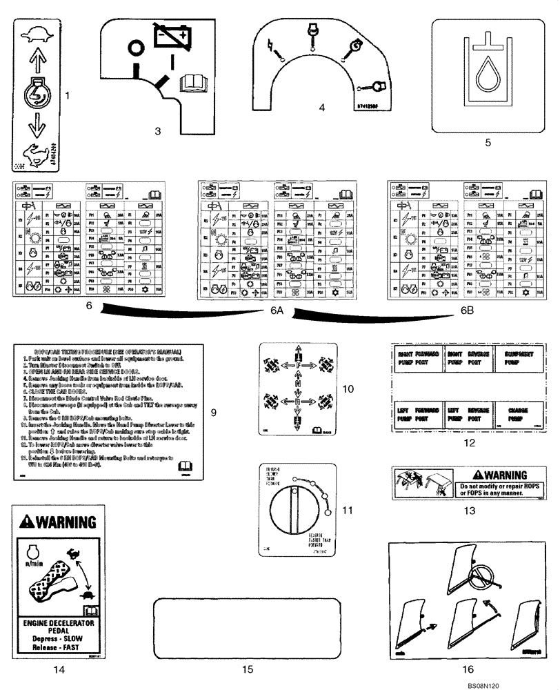 Схема запчастей Case 750L - (09-42) - DECALS - CANADIAN FRENCH (09) - CHASSIS/ATTACHMENTS