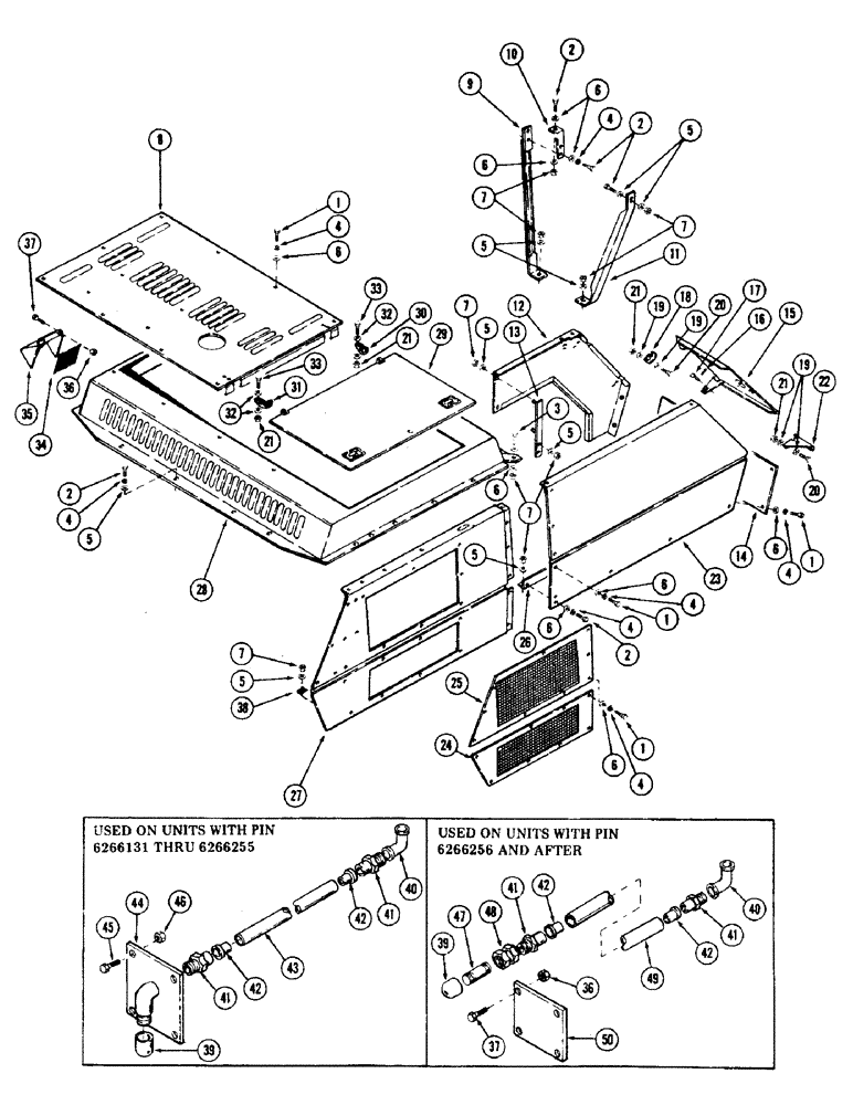 Схема запчастей Case 35 - (070) - TURNTABLE SHROUDING AND ATTACHING PARTS (90) - PLATFORM, CAB, BODYWORK AND DECALS