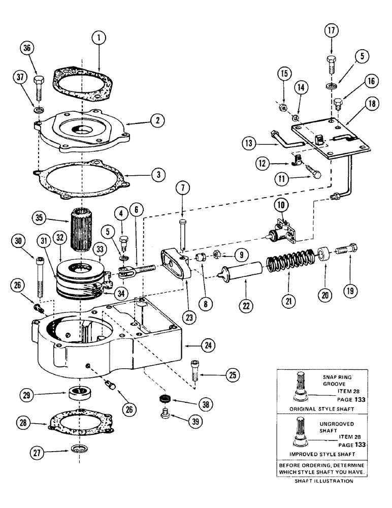 Схема запчастей Case 880 - (160) - TRACK BRAKE DRIVE (04) - UNDERCARRIAGE
