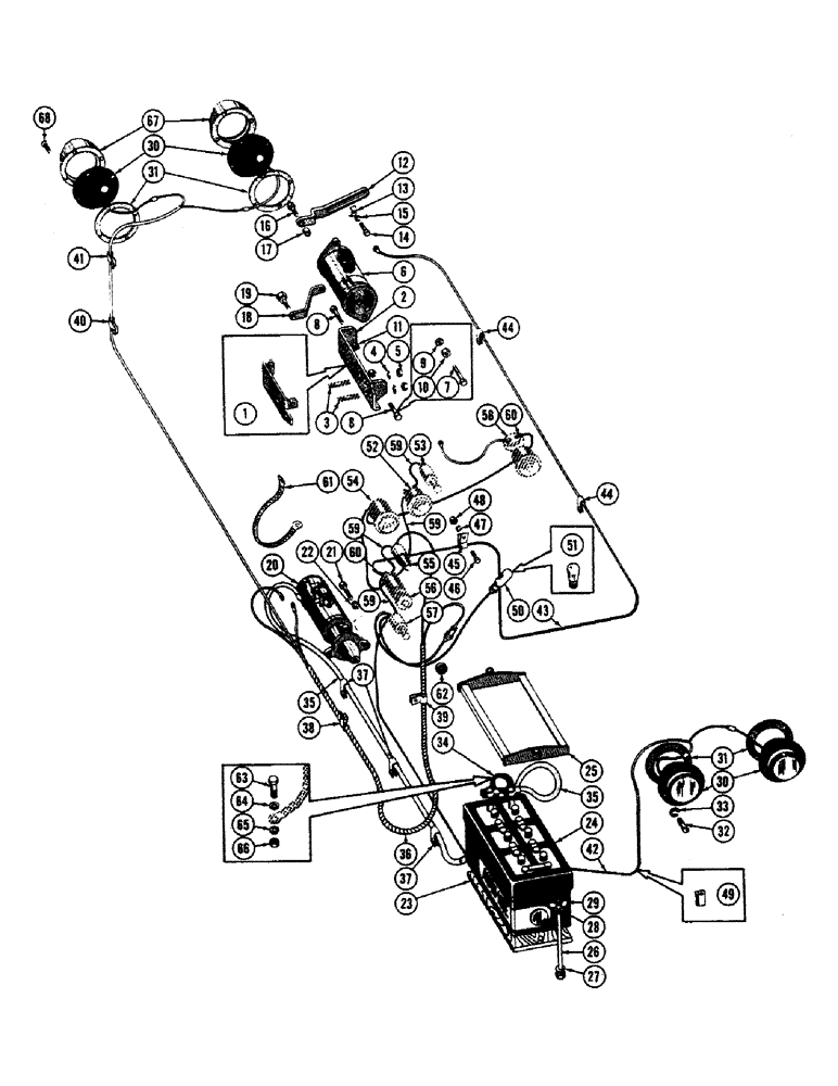 Схема запчастей Case 800 - (068) - ELECTRICAL SYSTEM, (USED UP TO SERIAL #7080872), * 12 VOLT SYSTEM (06) - ELECTRICAL SYSTEMS