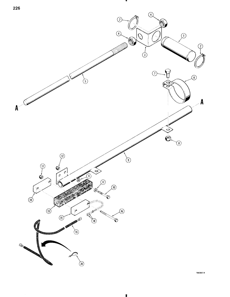 Схема запчастей Case W11 - (226) - LOADER RETURN-TO-DIG PARTS (09) - CHASSIS/ATTACHMENTS