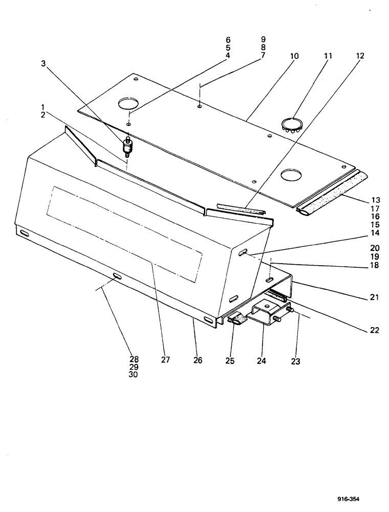 Схема запчастей Case 580F - (338) - FLOOR PLATE AND REAR PANEL, LOADER ONLY (90) - PLATFORM, CAB, BODYWORK AND DECALS