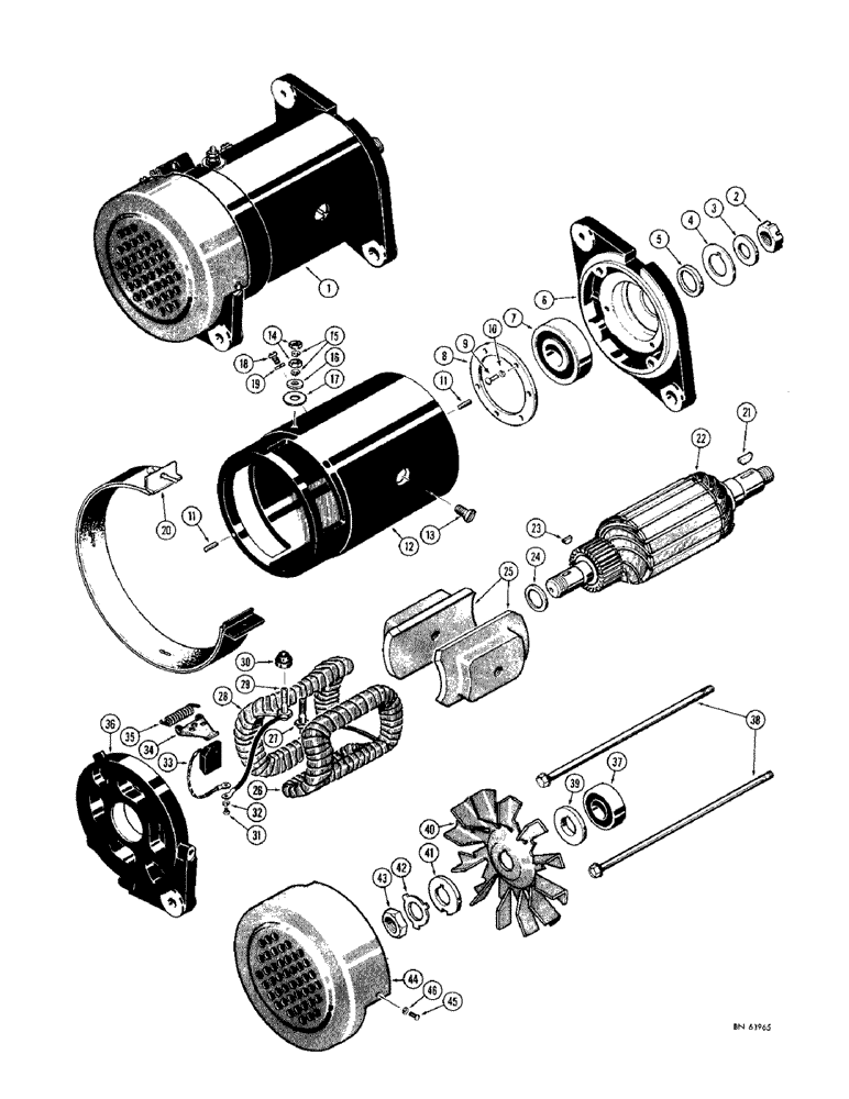 Схема запчастей Case 1000D - (076) - R17847 GENERATOR (06) - ELECTRICAL SYSTEMS