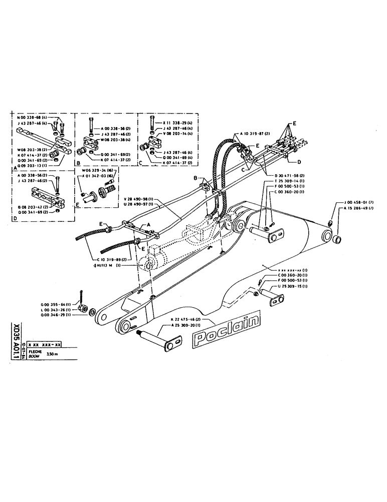 Схема запчастей Case 160CK - (282) - BOOM (09) - BOOMS