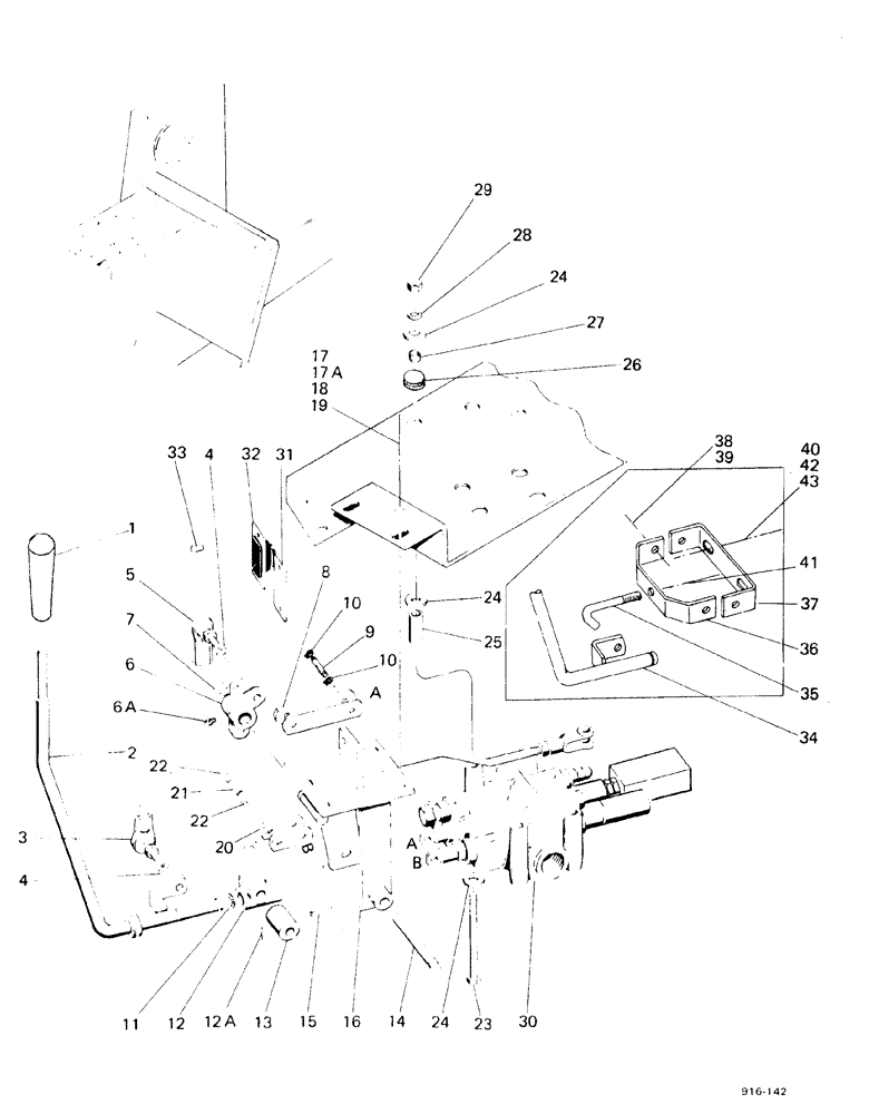 Схема запчастей Case 580F - (156) - LOADER CONTROL VALVES, 2 SPOOL (35) - HYDRAULIC SYSTEMS
