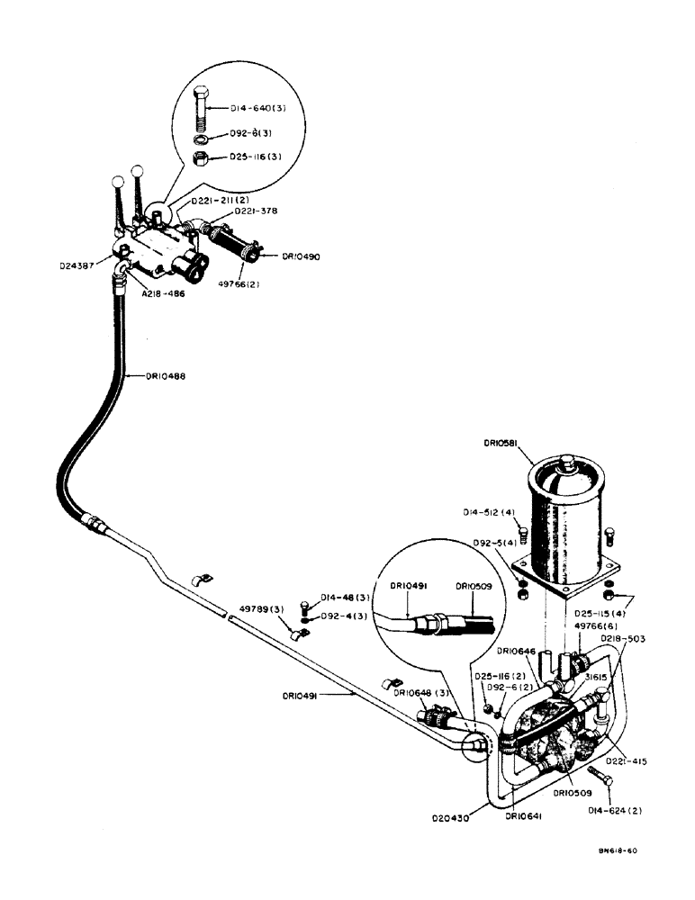 Схема запчастей Case UTILITY - (10) - PUMP HYDRAULICS, WITH FRONT MOUNTED FILTER 