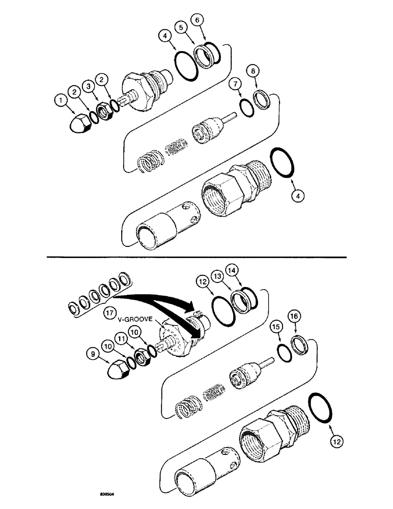 Схема запчастей Case 1187 - (228) - CIRCUIT RELIEF VALVES (07) - HYDRAULIC SYSTEM