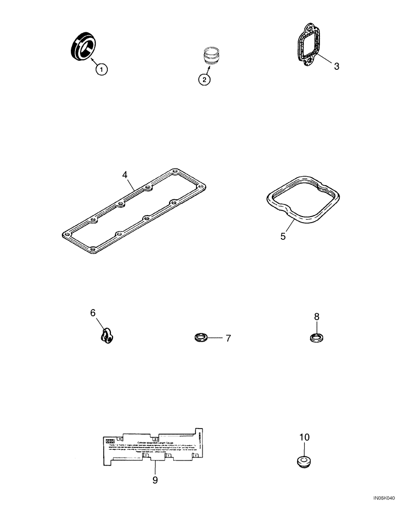 Схема запчастей Case 550H-IND - (02-28) - GASKET KIT, 4-390 EMISSIONS CERTIFIED ENGINE, VALVE GRIND (02) - ENGINE