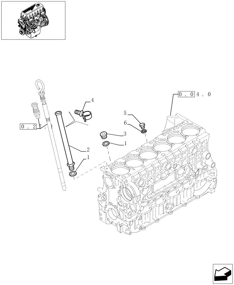 Схема запчастей Case F3AE0684G B004 - (0.27.0[01]) - OIL LEVEL CHECK (504055388 - 504055391) 