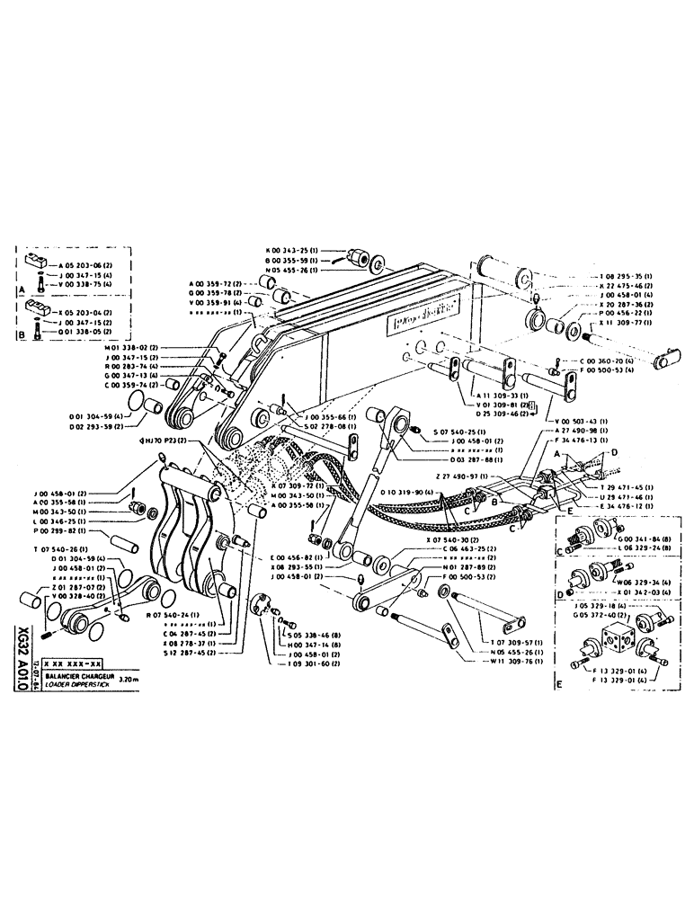 Схема запчастей Case 160CK - (295) - LOADER DIPPERSTICK (14) - DIPPERSTICKS