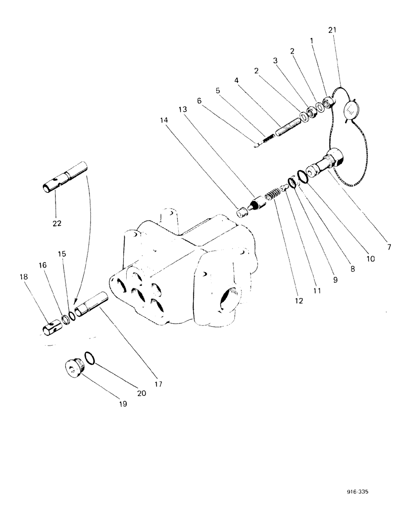 Схема запчастей Case 580F - (174) - LAODER MAIN RELIEF VALVE (35) - HYDRAULIC SYSTEMS
