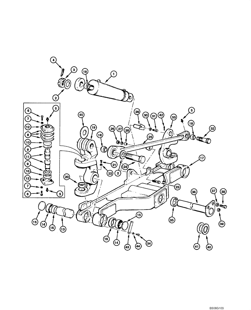 Схема запчастей Case 865 - (06.22[00]) - FRONT AXLE - ASSEMBLY (06) - POWER TRAIN