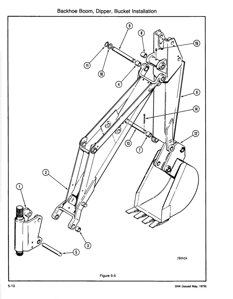 Схема запчастей Case DH4 - (5-10) - BACKHOE BOOM, DIPPER, BUCKET INSTALLATION (89) - TOOLS
