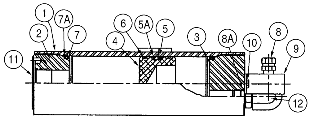 Схема запчастей Case 621D - (07-08) - ACCUMULATOR - BRAKE, BRAKE (07) - BRAKES