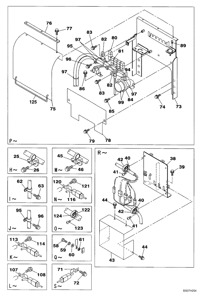 Схема запчастей Case CX460 - (04-05) - HARNESS, MAIN - RELAY PANEL (04) - ELECTRICAL SYSTEMS