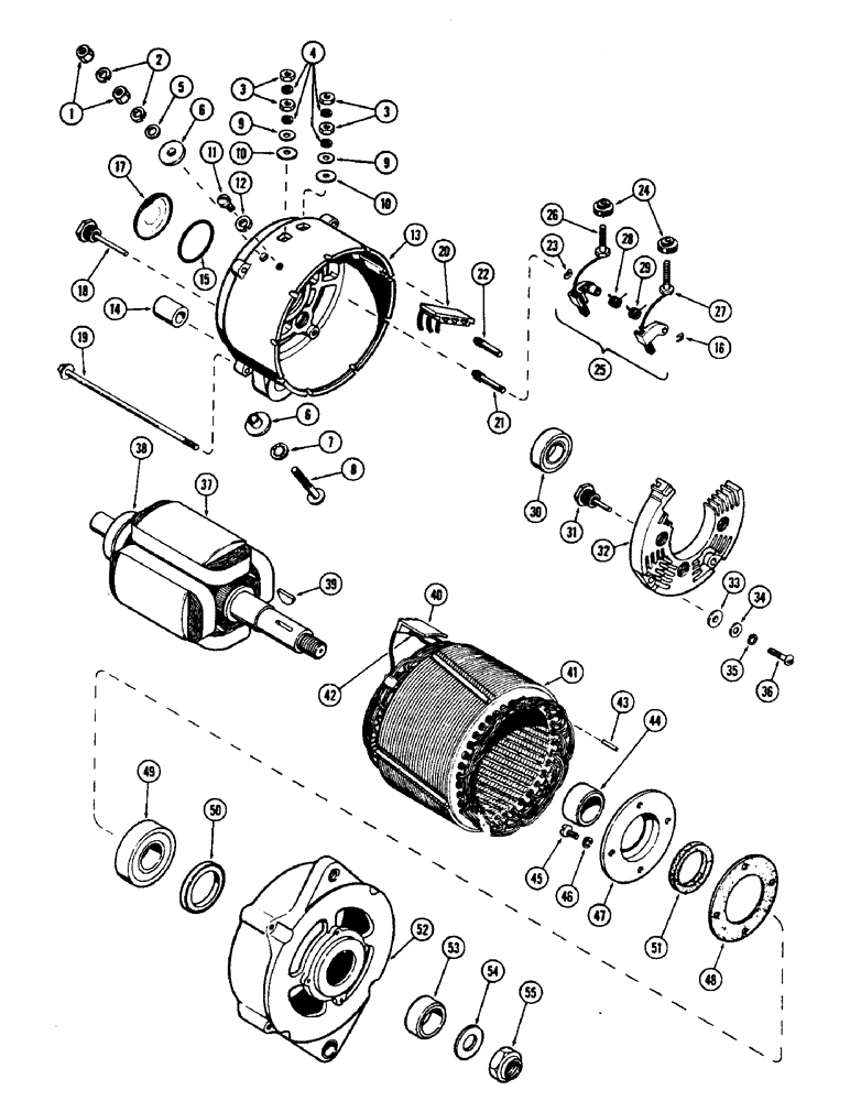 Схема запчастей Case 500 - (070) - A18436 ALTERNATOR, (188) SPARK IGNITION ENGINE (06) - ELECTRICAL SYSTEMS