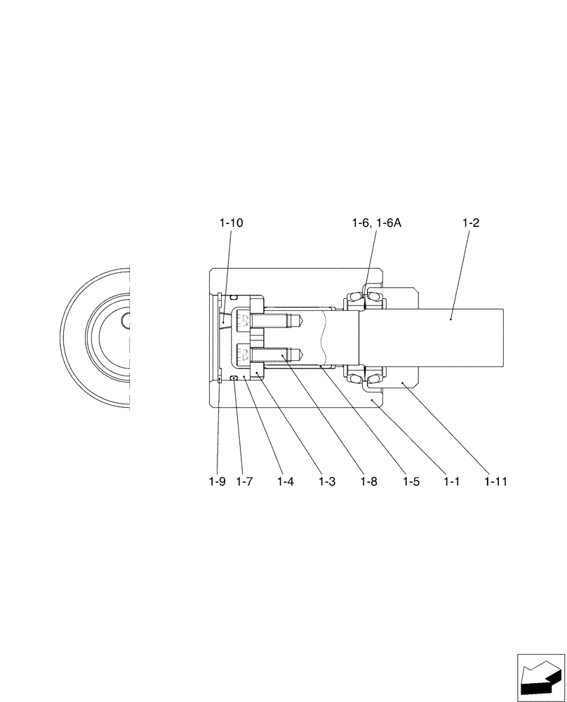 Схема запчастей Case CX50B - (02-009[02]) - ROLLER ASSY, UPP (48) - TRACKS & TRACK SUSPENSION