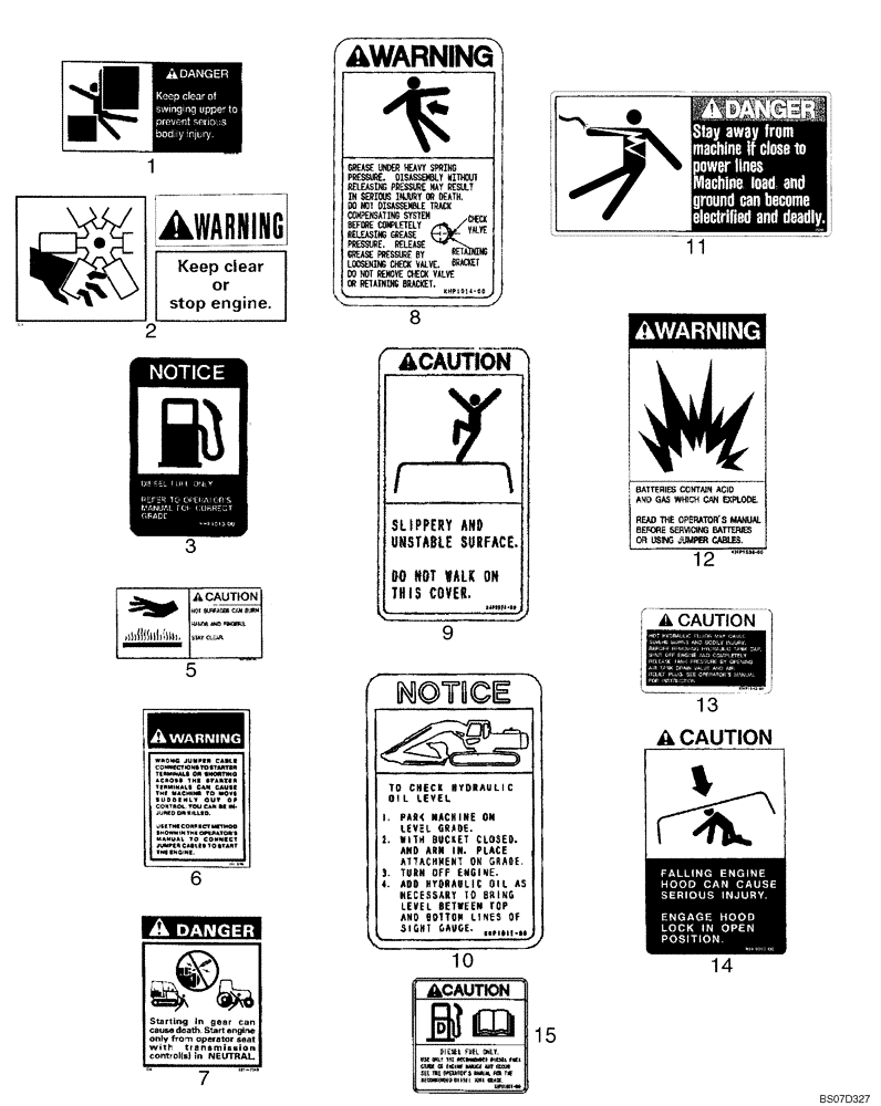 Схема запчастей Case CX135SR - (09-56) - DECALS (09) - CHASSIS/ATTACHMENTS