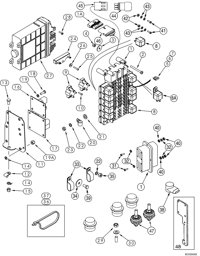 Схема запчастей Case 721D - (04-11) - HARNESS - CANOPY, MAIN (04) - ELECTRICAL SYSTEMS