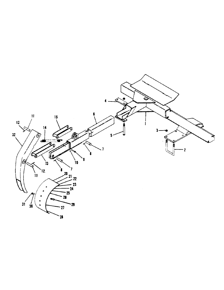 Схема запчастей Case 1000 - (48) - CRUMBER ATTACHMENT 