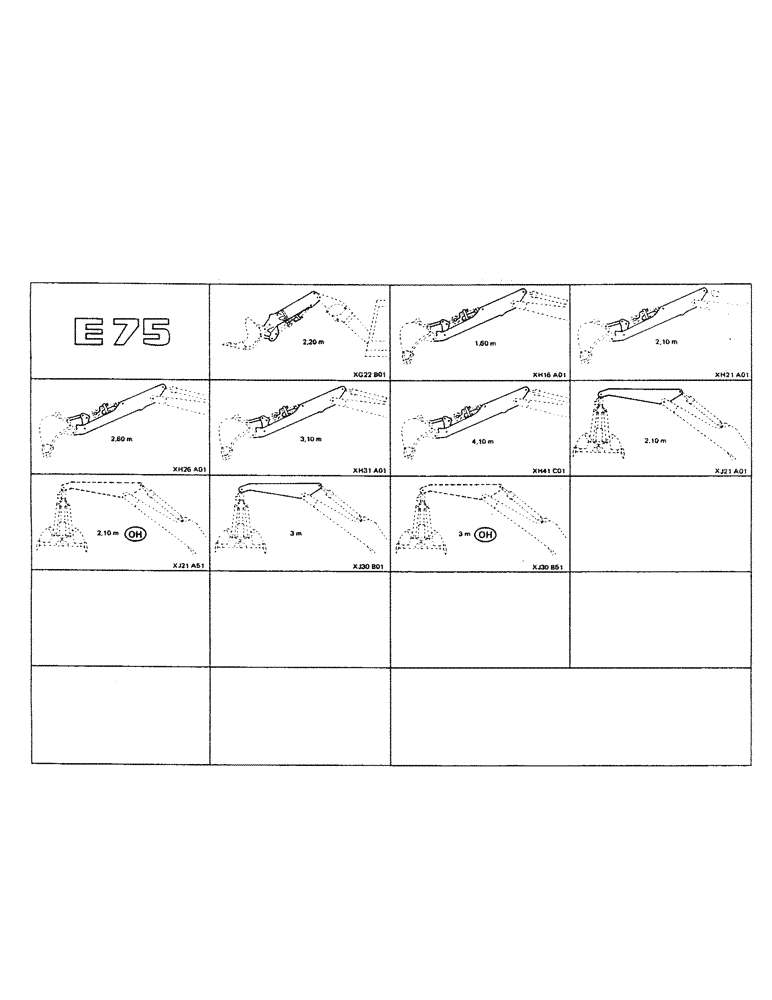 Схема запчастей Case 75P - (0-21) - E75 (00) - PICTORIAL INDEX