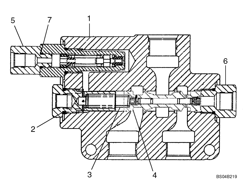 Схема запчастей Case 721D - (05-07) - PRIORITY VALVE - STEERING (05) - STEERING