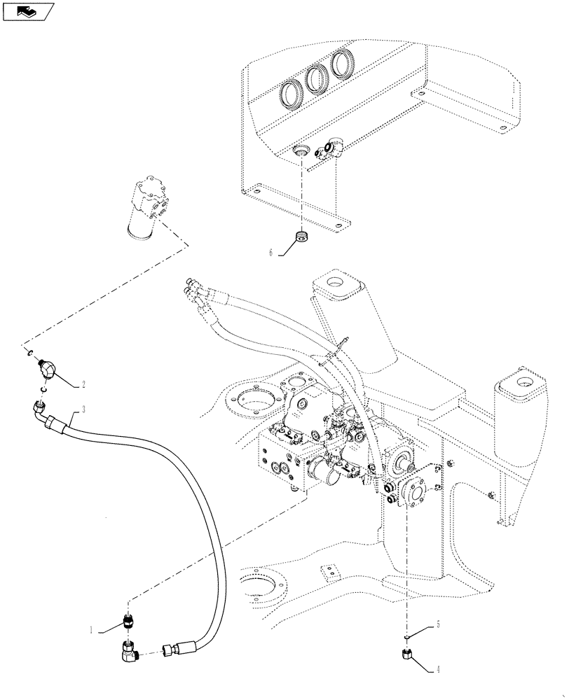 Схема запчастей Case 1121F - (41.200.01) - STANDARD STEERING, NO JOYSTICK INSTALLATION (41) - STEERING