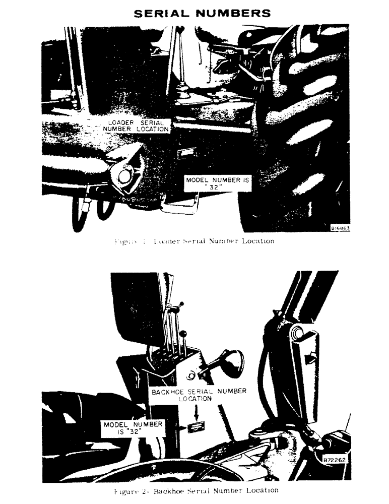 Схема запчастей Case 32S - (001B) - SERIAL NUMBERS 