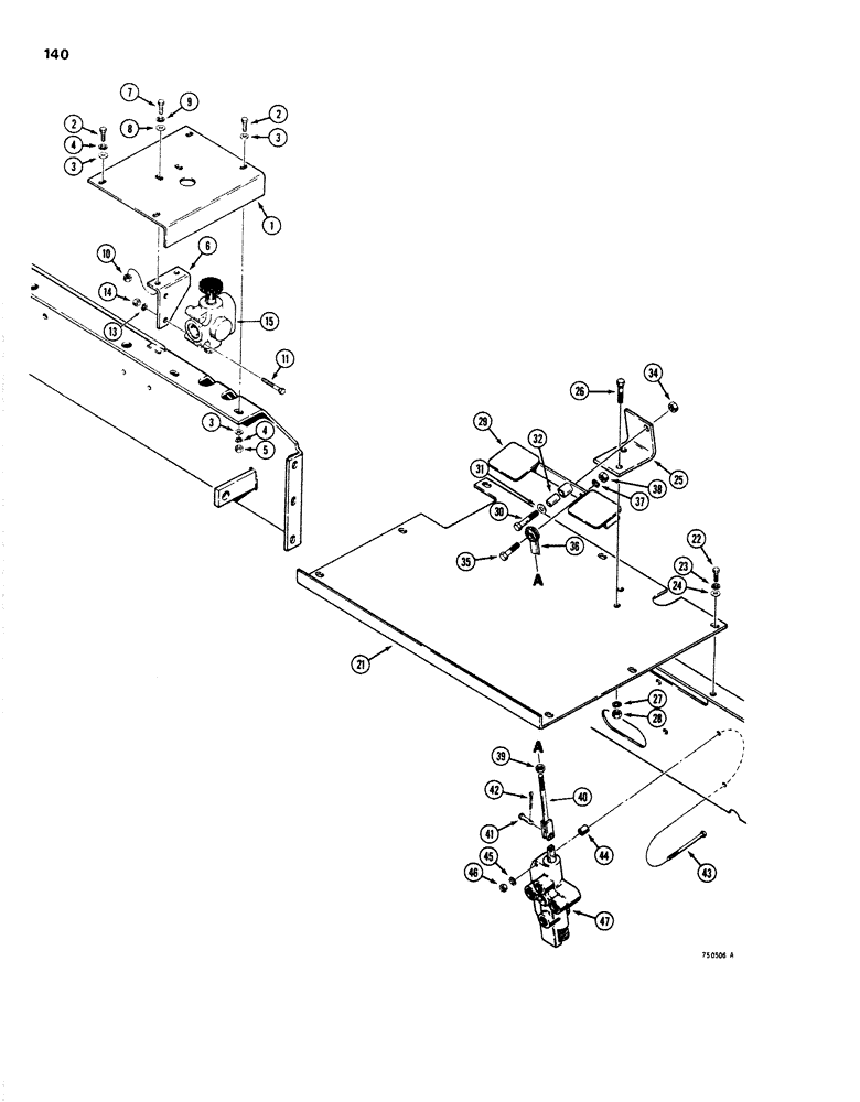 Схема запчастей Case 1830 - (140) - AUXILIARY HYDRAULIC CIRCUITS, USED WITH CESSNA VALVE, DIVERTER VALVES AND MOUNTING (35) - HYDRAULIC SYSTEMS