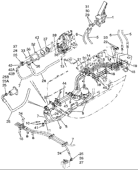 Схема запчастей Case 721D - (07-05) - HYDRAULICS - BRAKE, MAIN - RESERVOIR - PUMP - 8602588 BRAKE PUMP (07) - BRAKES
