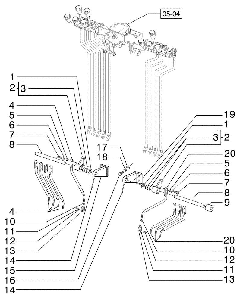 Схема запчастей Case 885B AWD - (05-05[01]) - OPERATORS CONSOLE (05) - STEERING