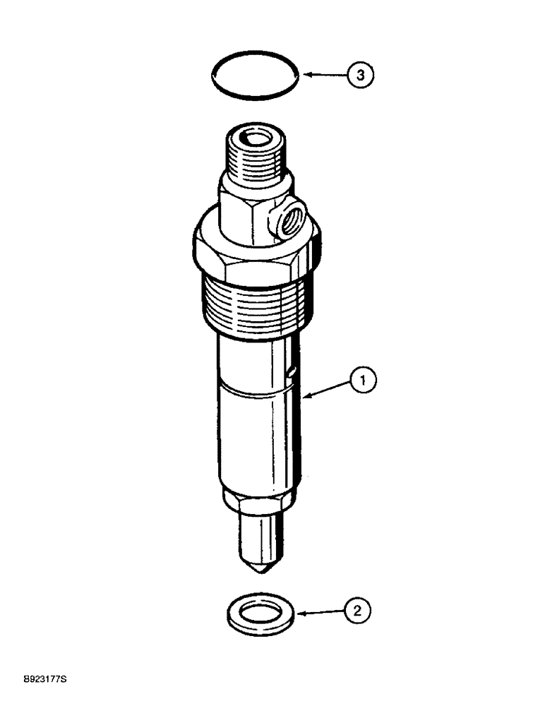 Схема запчастей Case 860 - (3-12) - FUEL INJECTION NOZZLE - 4T-390 ENGINE (03) - FUEL SYSTEM