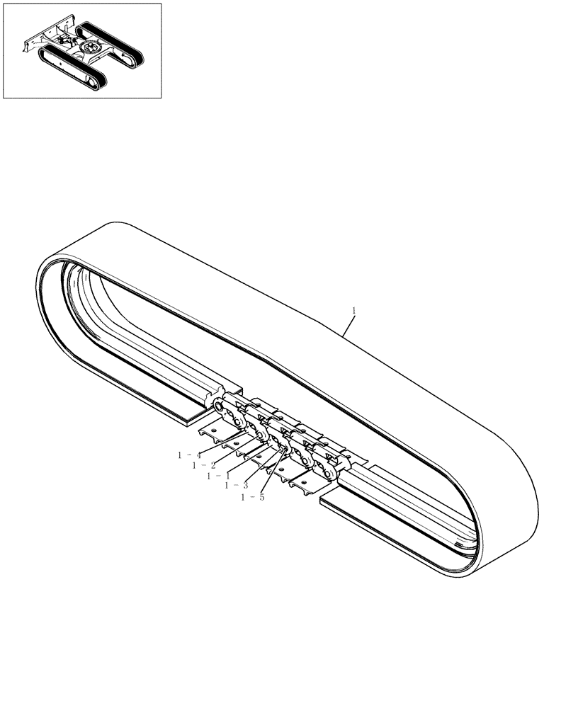 Схема запчастей Case CX27B - (380-01[1]) - STEEL TRACK ROLLER ASSY (48) - TRACKS & TRACK SUSPENSION